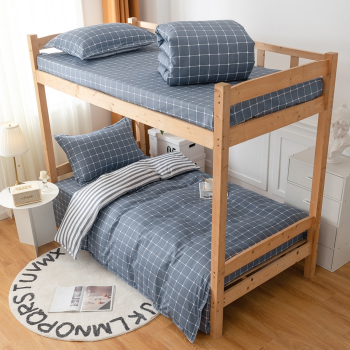 91家纺网 家纺一手货源 找家纺 （总）小叮当家纺仓储工厂店 2025新款舒适亲肤全棉纯棉斜纹印花学生三件套