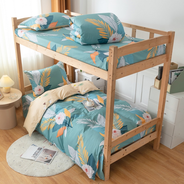 91家纺网 家纺一手货源 找家纺 （总）小叮当家纺仓储工厂店 2025新款舒适亲肤全棉纯棉斜纹印花学生三件套