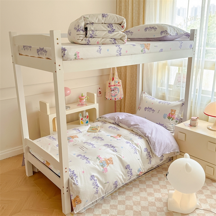 91家纺网 家纺一手货源 找家纺 （总）小叮当家纺仓储工厂店 2025新款舒适亲肤全棉纯棉斜纹印花学生三件套