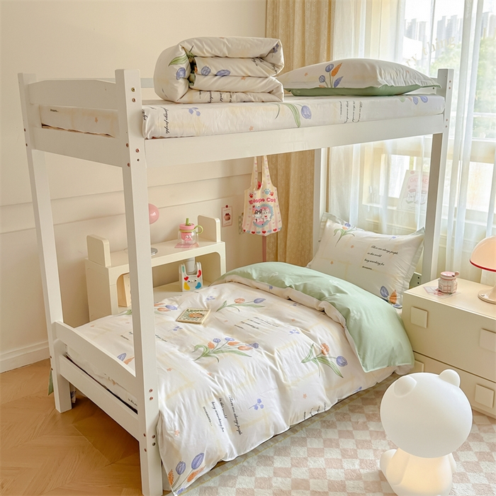 91家纺网 家纺一手货源 找家纺 （总）小叮当家纺仓储工厂店 2025新款舒适亲肤全棉纯棉斜纹印花学生三件套