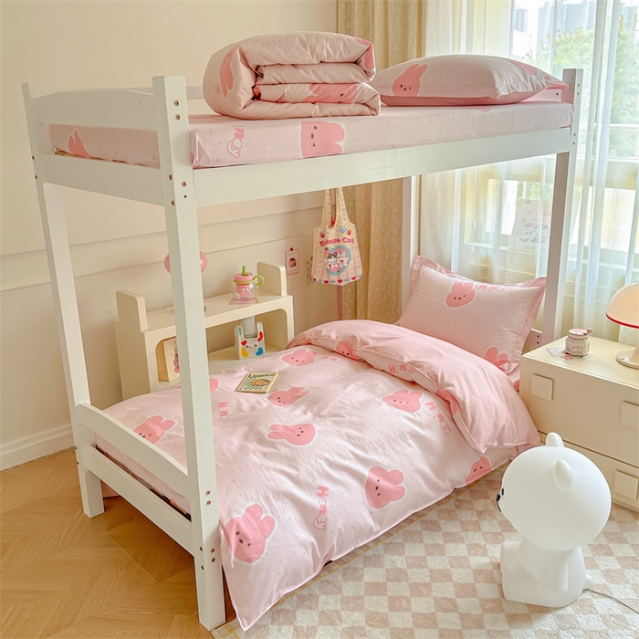 91家纺网 家纺一手货源 找家纺 （总）小叮当家纺仓储工厂店 2025新款舒适亲肤全棉纯棉斜纹印花学生三件套