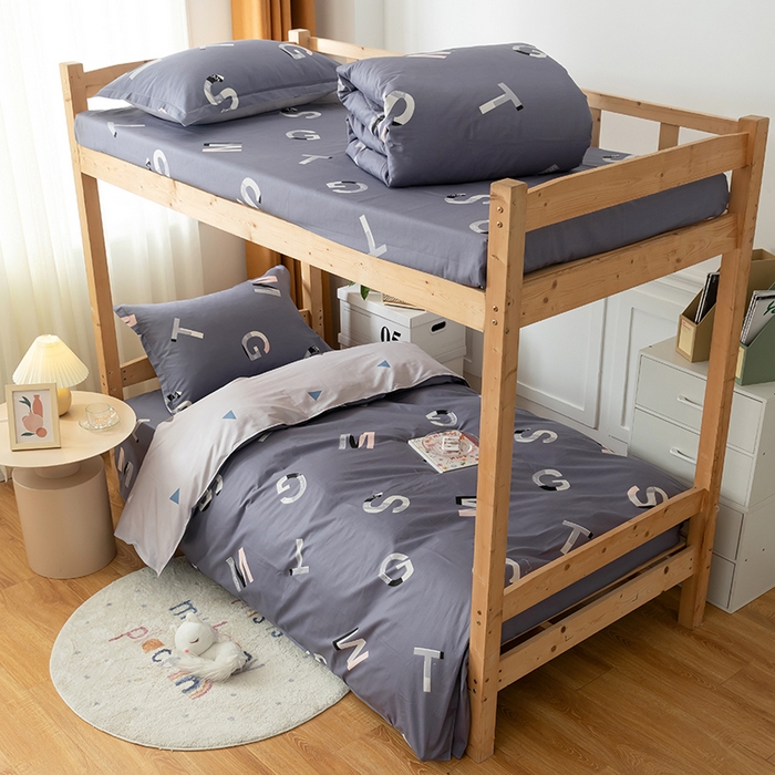 91家纺网 家纺一手货源 找家纺 （总）小叮当家纺仓储工厂店 2025新款舒适亲肤全棉纯棉斜纹印花学生三件套