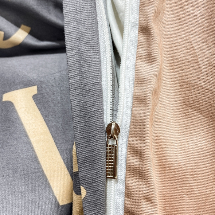 91家纺网 家纺一手货源 找家纺 红淳家纺 2025新款13376全棉活性印花单品被套 风尚-灰