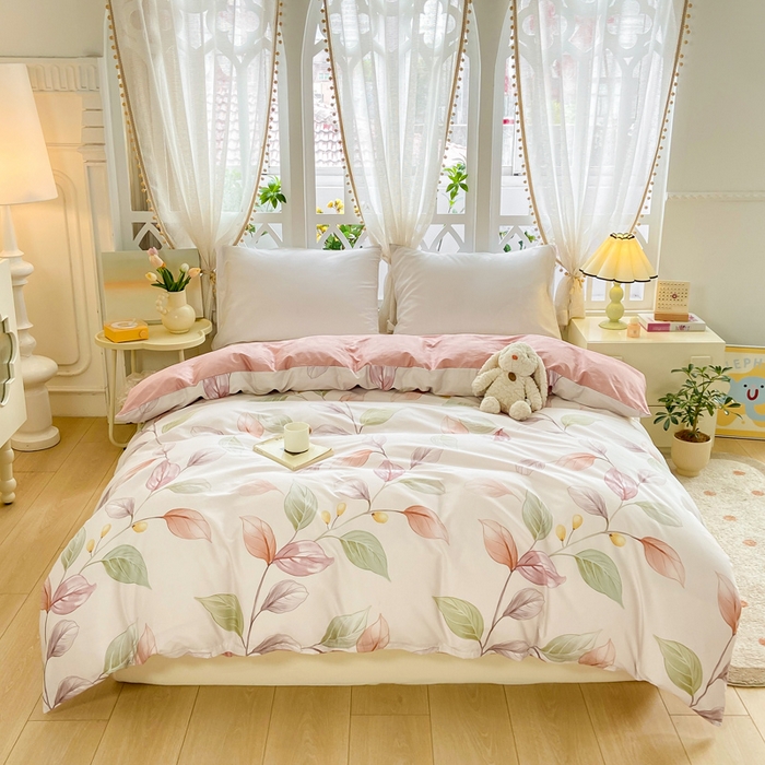 91家纺网 家纺一手货源 找家纺 （总）红淳家纺 2025新款13376全棉活性印花单品被套