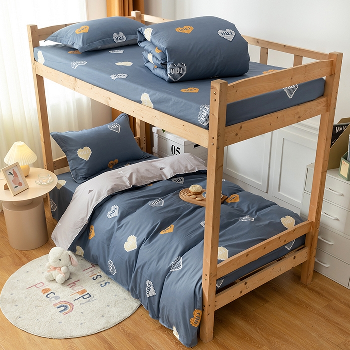 91家纺网 家纺一手货源 找家纺 （总）小叮当家纺仓储工厂店 2025新款舒适亲肤全棉纯棉斜纹印花学生三件套