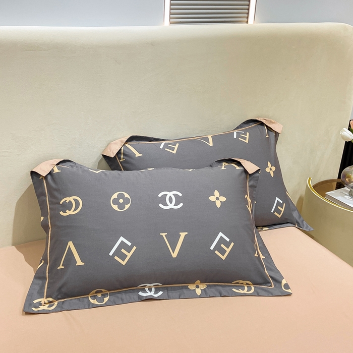 91家纺网 家纺一手货源 找家纺 红淳家纺 2025新款13376全棉活性印花单品被套 风尚-灰