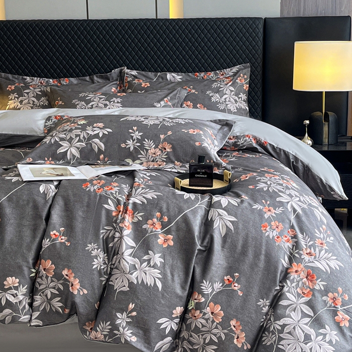 91家纺网 家纺一手货源 找家纺 红淳家纺 2025新款13376全棉活性印花单品被套 孤星挽月