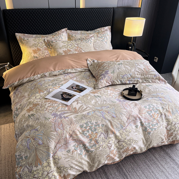 91家纺网 家纺一手货源 找家纺 红淳家纺 2025新款13376全棉活性印花单品被套 风吹柳