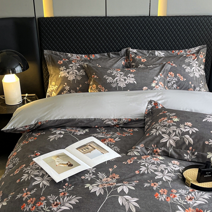 91家纺网 家纺一手货源 找家纺 红淳家纺 2025新款13376全棉活性印花单品被套 孤星挽月