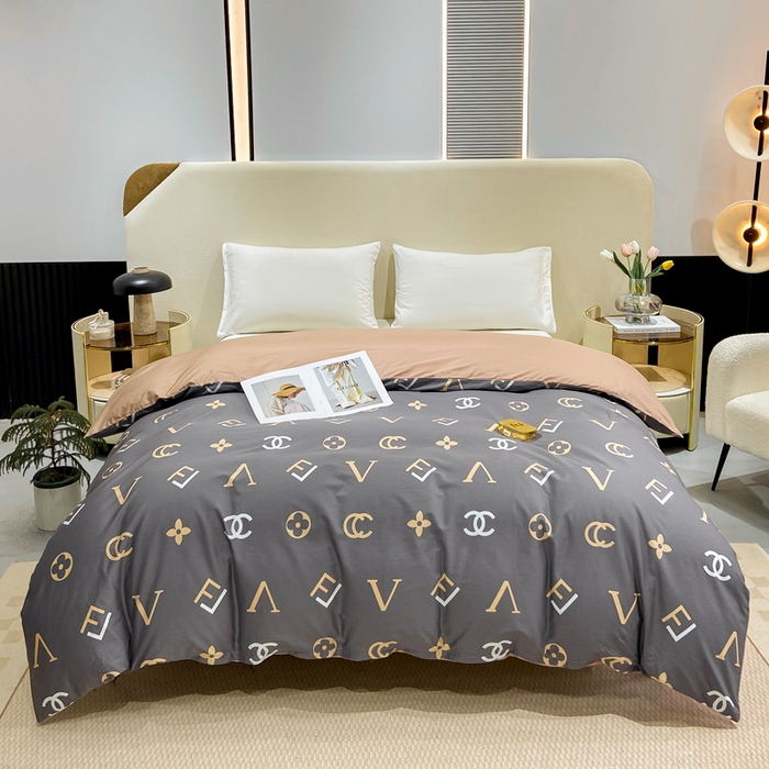 91家纺网 家纺一手货源 找家纺 红淳家纺 2025新款13376全棉活性印花单品床单 风尚-灰