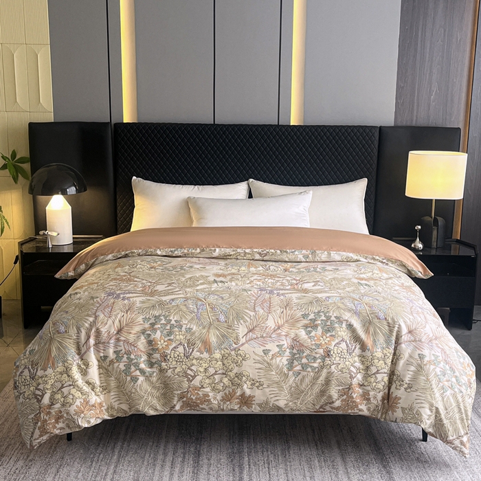 91家纺网 家纺一手货源 找家纺 红淳家纺 2025新款13376全棉活性印花单品床单 风吹柳