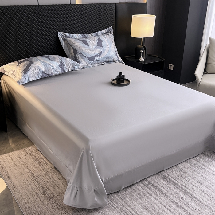 91家纺网 家纺一手货源 找家纺 红淳家纺 2025新款13376全棉活性印花单品床单 羽蓝