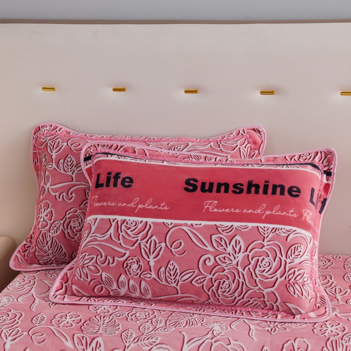 91家纺网 家纺一手货源 找家纺 静缘分 2025新款230克特厚8.5斤牛奶绒金貂绒床裙款保暖四件套-阳光生活