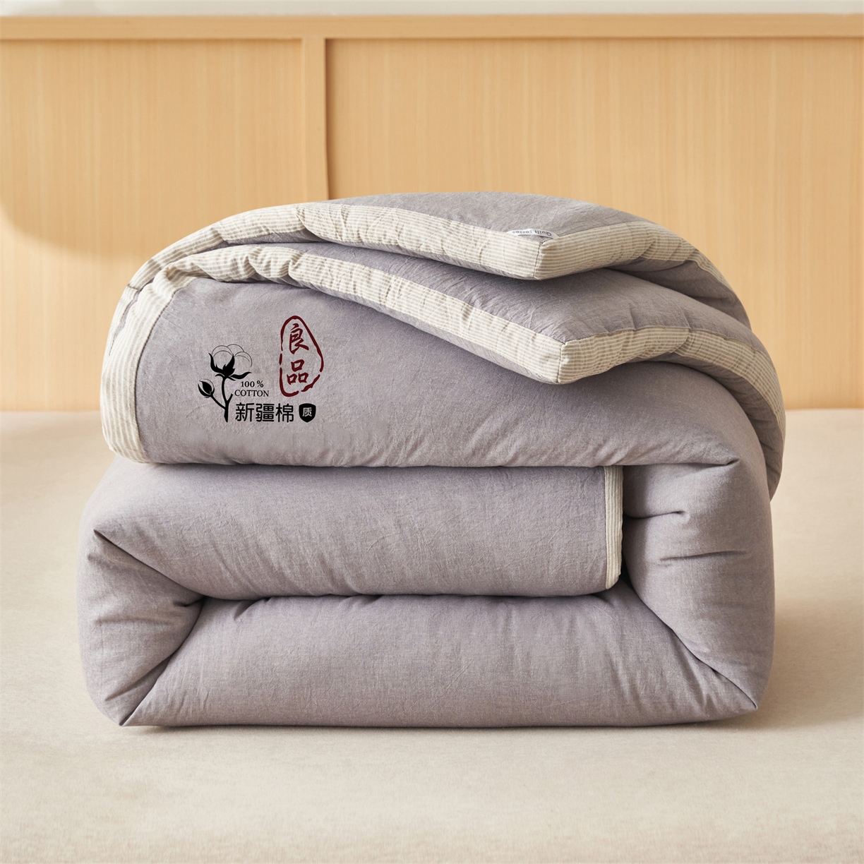 91家纺网 家纺一手货源 找家纺 （总）恬思语家纺 2025秋冬新款立体里外全棉纯棉棉花冬被被子被芯