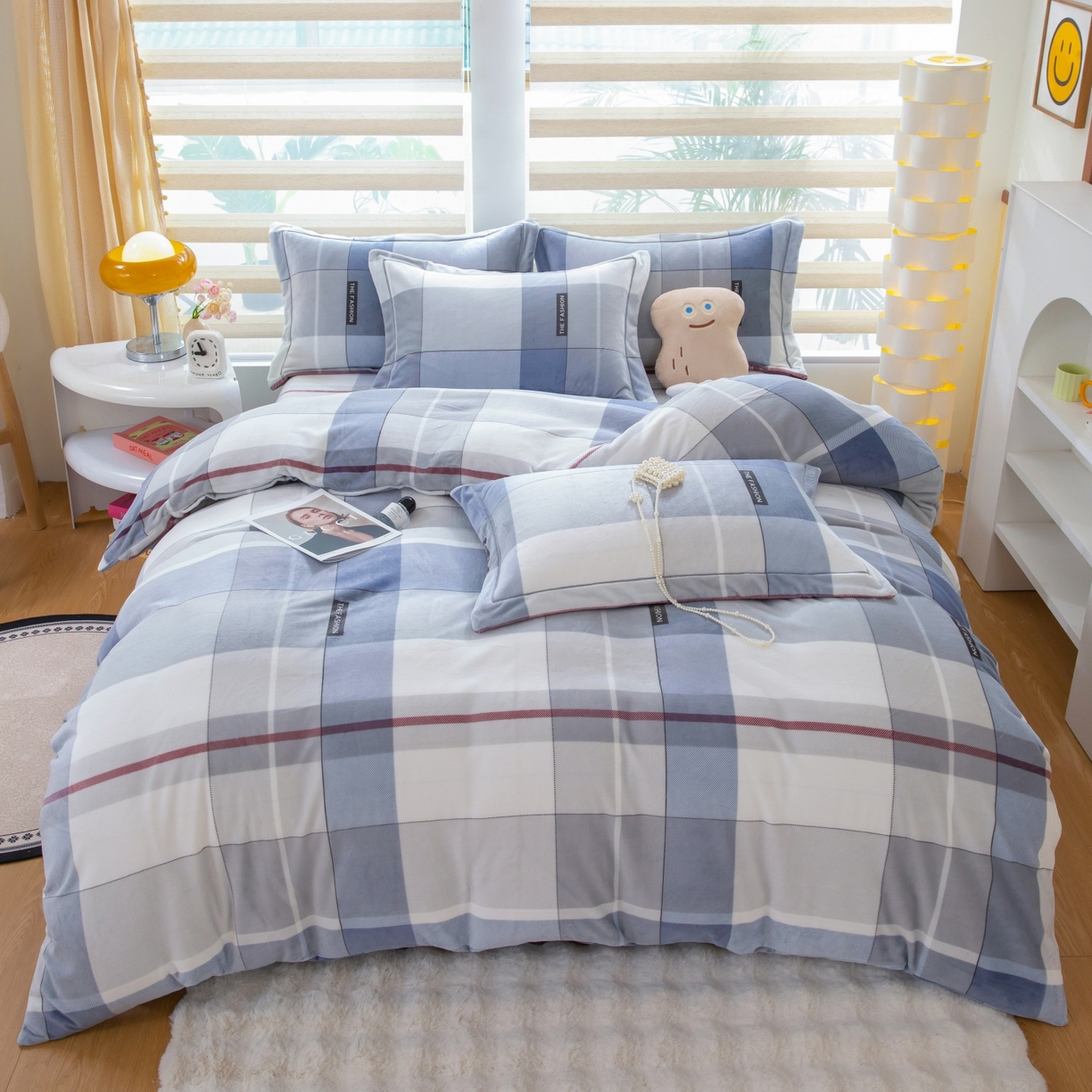 91家纺网 家纺一手货源 找家纺 （总）优姿家纺 2025新款加厚全消光牛奶绒印花四件套