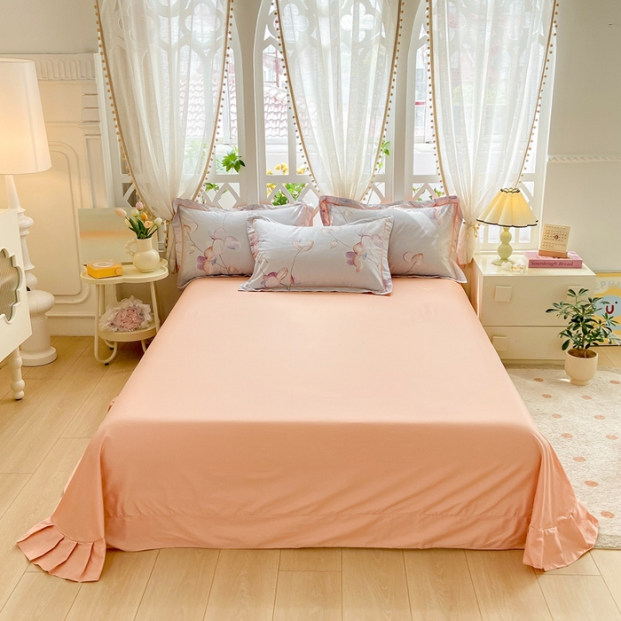 91家纺网 家纺一手货源 找家纺 红淳家纺 2025新款13376全棉活性印花单品枕套 彩叶