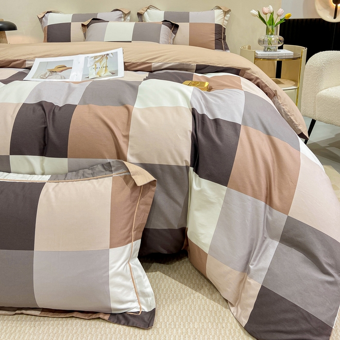 91家纺网 家纺一手货源 找家纺 红淳家纺 2025新款13376全棉活性印花单品枕套 玛丽格-桔