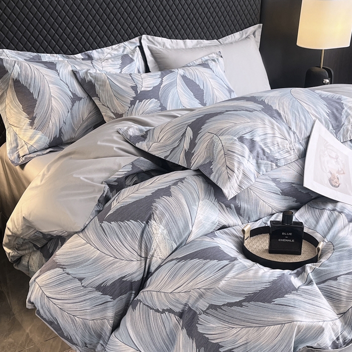 91家纺网 家纺一手货源 找家纺 红淳家纺 2025新款13376全棉活性印花单品枕套 羽蓝