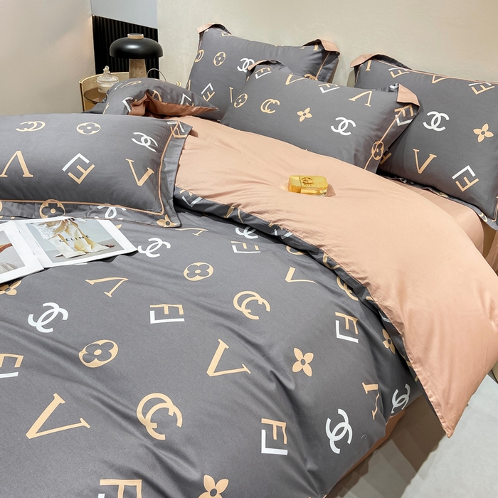 91家纺网 家纺一手货源 找家纺 红淳家纺 2025新款13376全棉活性印花单品枕套 风尚-灰