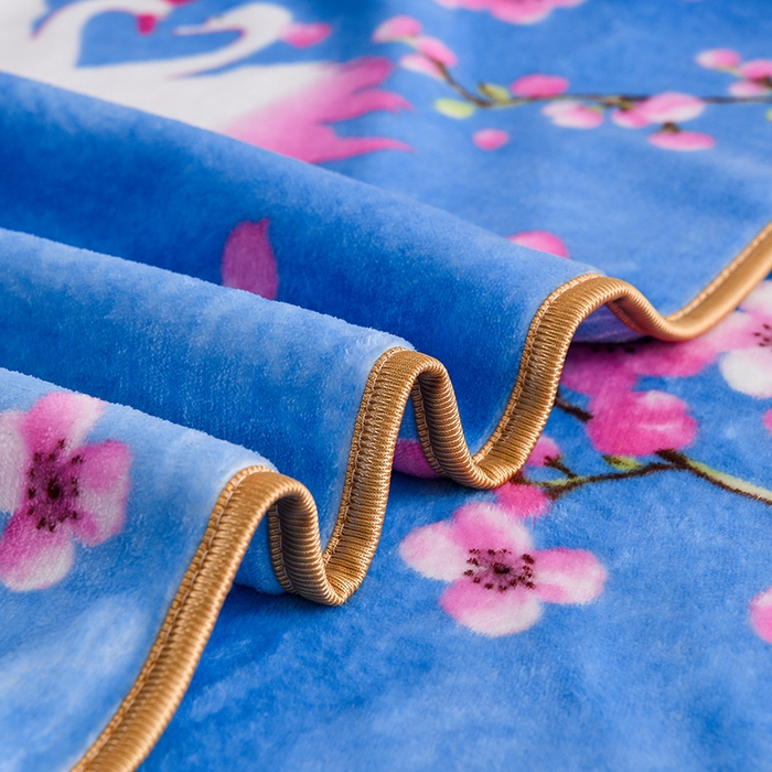 91家纺网 家纺一手货源 找家纺 静缘分 2025新款230克特厚8.5斤牛奶绒金貂绒床裙款保暖四件套-一见钟情