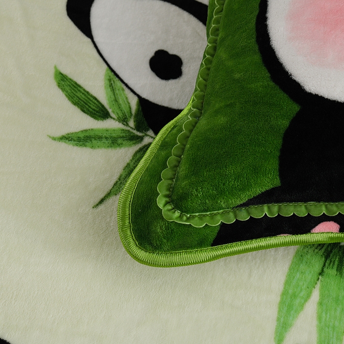 91家纺网 家纺一手货源 找家纺 静缘分 2025新款230克特厚8.5斤牛奶绒金貂绒床裙款保暖四件套-熊猫抱竹