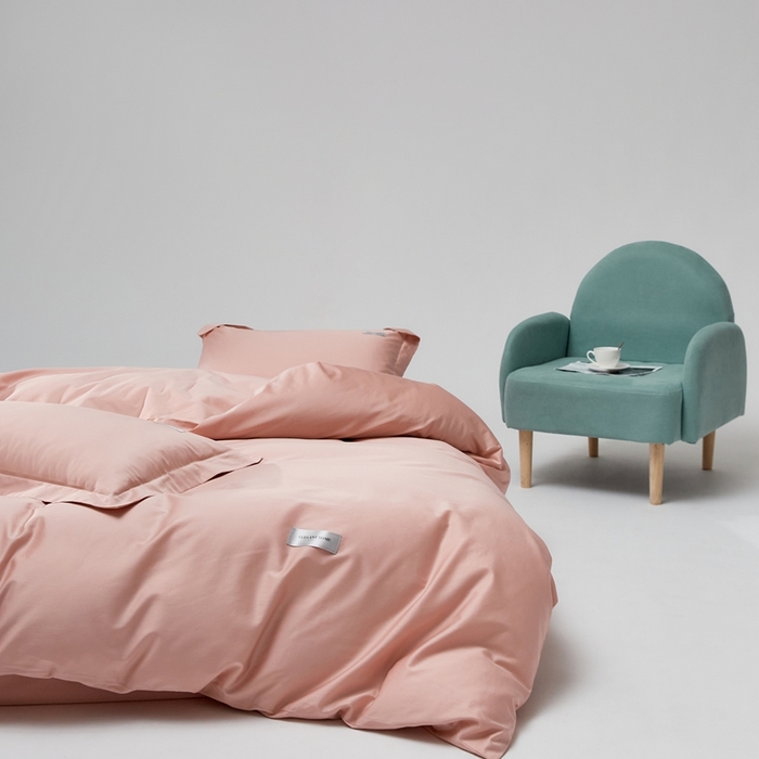 91家纺网 家纺一手货源 找家纺 （总）红淳家纺 2025新款50s长绒棉纯色四件套及单品-四件套