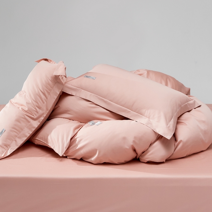 91家纺网 家纺一手货源 找家纺 （总）红淳家纺 2025新款50s长绒棉纯色四件套及单品-四件套