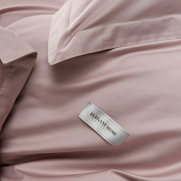 91家纺网 家纺一手货源 找家纺 红淳家纺 2025新款50s长绒棉纯色四件套及单品-四件套 烟灰紫