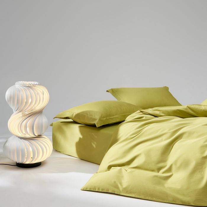 91家纺网 家纺一手货源 找家纺 红淳家纺 2025新款50s长绒棉纯色四件套及单品-四件套 初秋绿