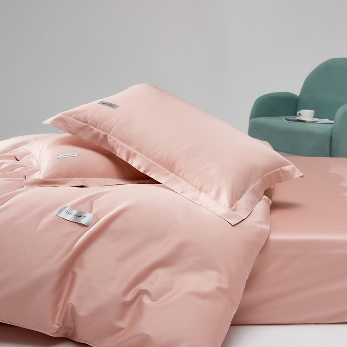 91家纺网 家纺一手货源 找家纺 （总）红淳家纺 2025新款50s长绒棉纯色四件套及单品-四件套