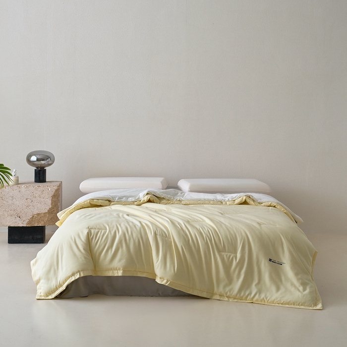 91家纺网 家纺一手货源 找家纺 花享莱 2025秋冬新款亚朵被子同款深睡被PRO四季被冬被子母被春秋被保暖控温被子被芯 朦胧黄-四季被