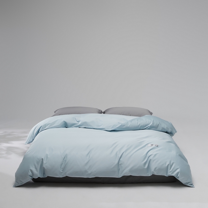 红淳家纺 2025新款50s长绒棉纯色四件套及单品-单被套 湖泊蓝