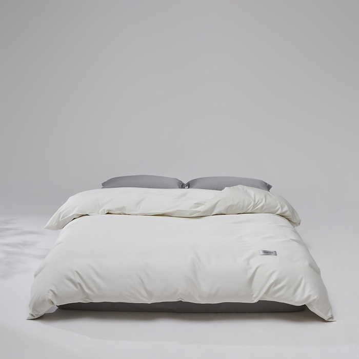 红淳家纺 2025新款50s长绒棉纯色四件套及单品-单被套 雪月白