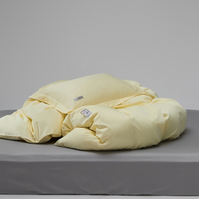 91家纺网 家纺一手货源 找家纺 红淳家纺 2025新款50s长绒棉纯色四件套及单品-单被套 向阳黄