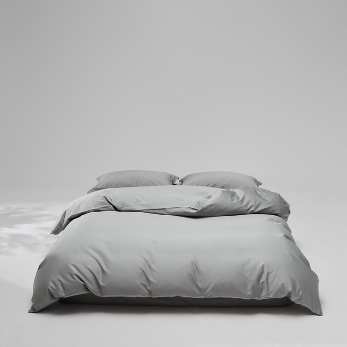 红淳家纺 2025新款50s长绒棉纯色四件套及单品-单被套 朦胧灰