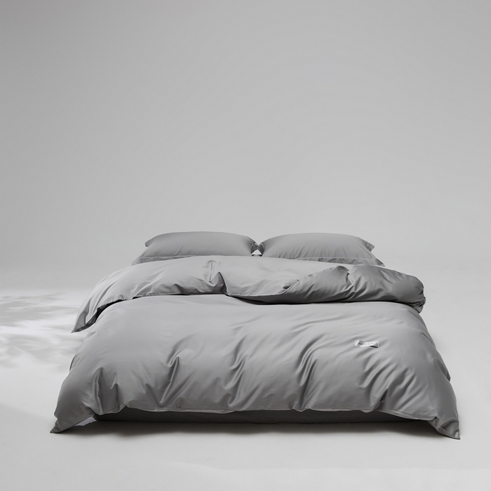 红淳家纺 2025新款50s长绒棉纯色四件套及单品-单被套 雅士灰