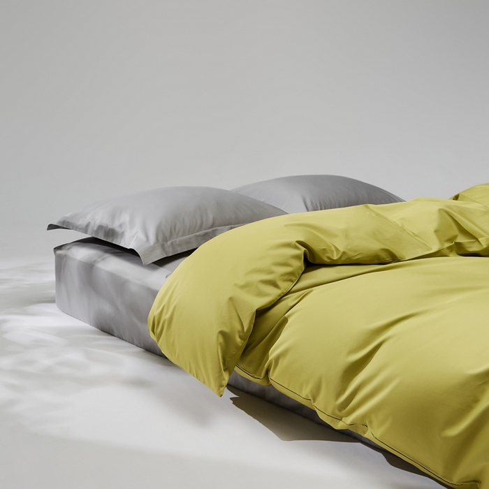 91家纺网 家纺一手货源 找家纺 红淳家纺 2025新款50s长绒棉纯色四件套及单品-单被套 初秋绿