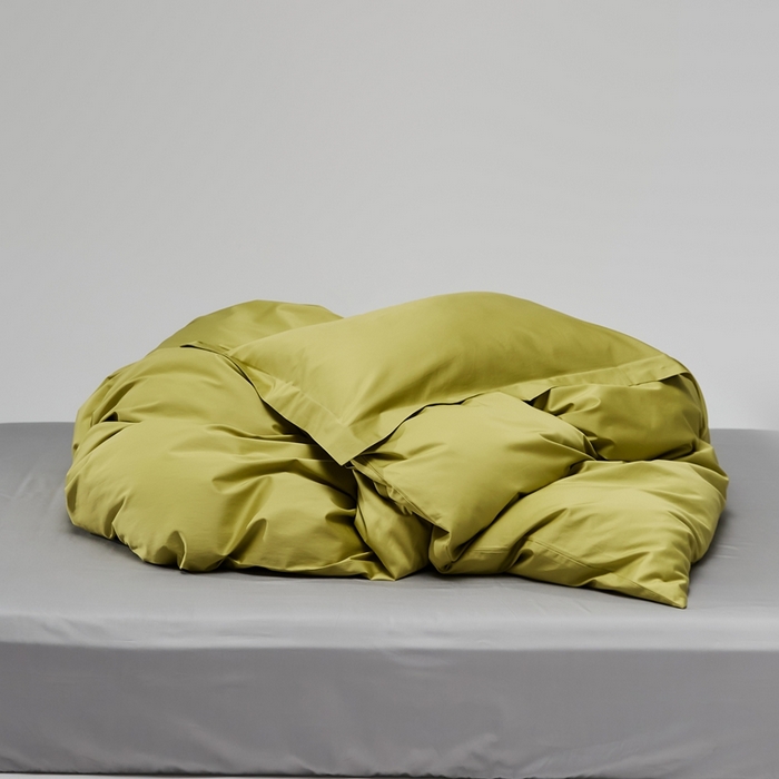 91家纺网 家纺一手货源 找家纺 红淳家纺 2025新款50s长绒棉纯色四件套及单品-单被套 初秋绿