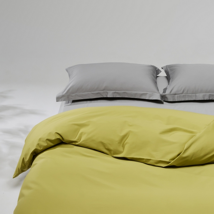 91家纺网 家纺一手货源 找家纺 红淳家纺 2025新款50s长绒棉纯色四件套及单品-单被套 初秋绿