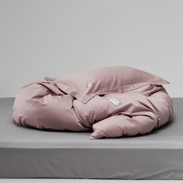 91家纺网 家纺一手货源 找家纺 红淳家纺 2025新款50s长绒棉纯色四件套及单品-单被套 烟灰紫