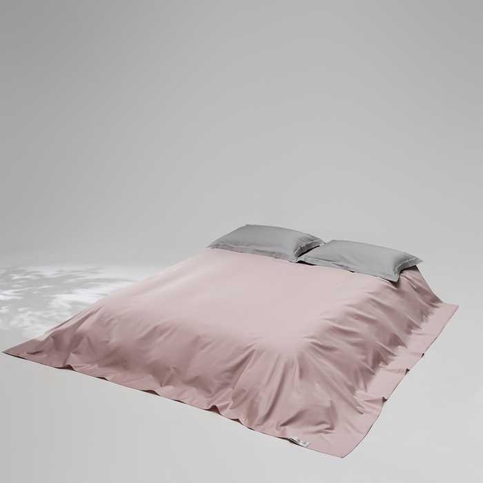 91家纺网 家纺一手货源 找家纺 红淳家纺 2025新款50s长绒棉纯色四件套及单品-单床单 烟灰紫