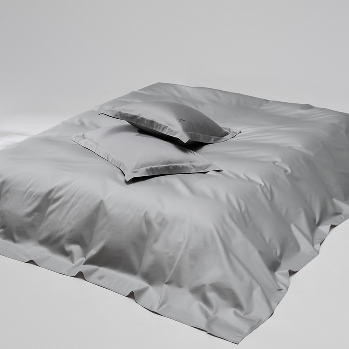 91家纺网 家纺一手货源 找家纺 红淳家纺 2025新款50s长绒棉纯色四件套及单品-单床单 朦胧灰