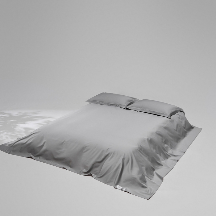 91家纺网 家纺一手货源 找家纺 红淳家纺 2025新款50s长绒棉纯色四件套及单品-单床单 雅士灰