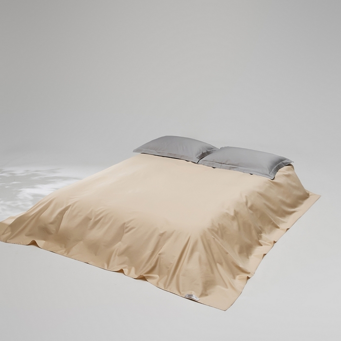 91家纺网 家纺一手货源 找家纺 红淳家纺 2025新款50s长绒棉纯色四件套及单品-单床单 香槟金