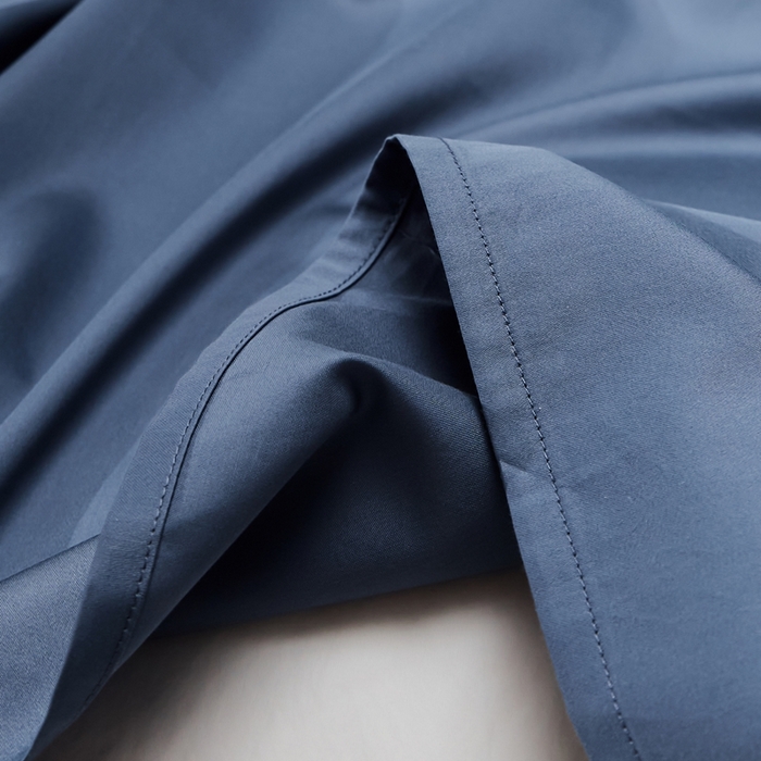 91家纺网 家纺一手货源 找家纺 红淳家纺 2025新款50s长绒棉纯色四件套及单品-单床单 钻石蓝