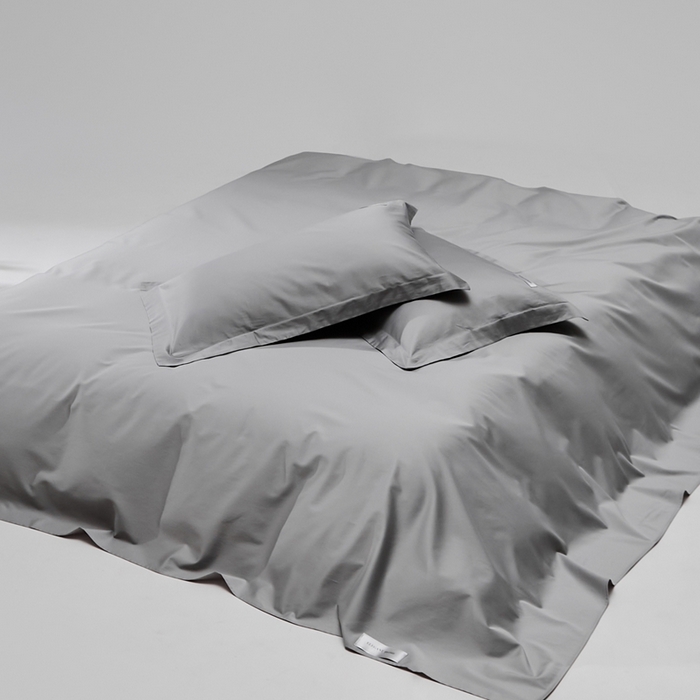 91家纺网 家纺一手货源 找家纺 红淳家纺 2025新款50s长绒棉纯色四件套及单品-单床单 雅士灰