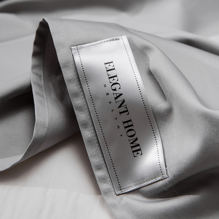 91家纺网 家纺一手货源 找家纺 红淳家纺 2025新款50s长绒棉纯色四件套及单品-单床单 雅士灰