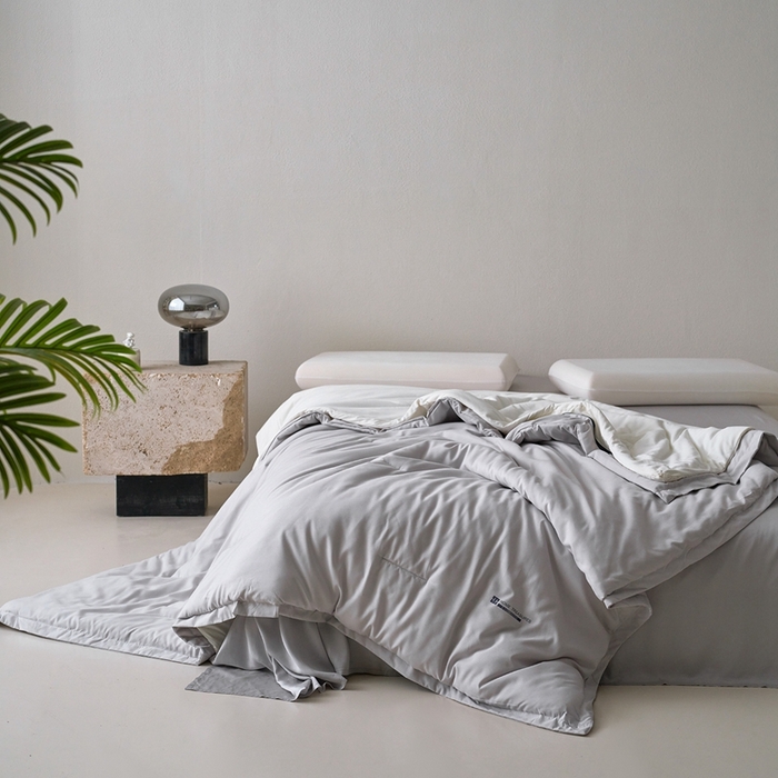 91家纺网 家纺一手货源 找家纺 花享莱 2025秋冬新款亚朵被子同款深睡被PRO四季被冬被子母被春秋被保暖控温被子被芯 黎明灰-四季被