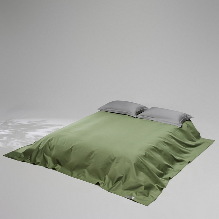 91家纺网 家纺一手货源 找家纺 红淳家纺 2025新款50s长绒棉纯色四件套及单品-单床单 莺茶绿