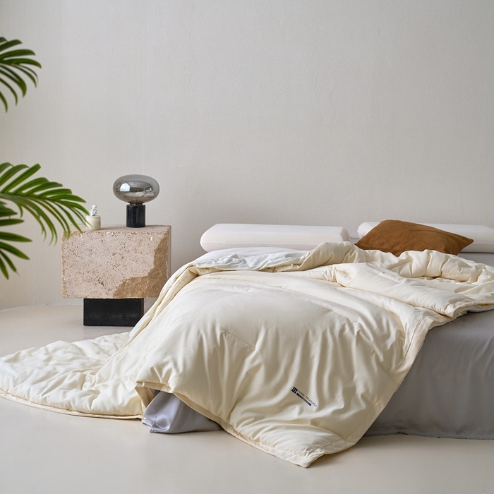 91家纺网 家纺一手货源 找家纺 花享莱 2025秋冬新款亚朵被子同款深睡被PRO四季被冬被子母被春秋被保暖控温被子被芯 云朵白-四季被